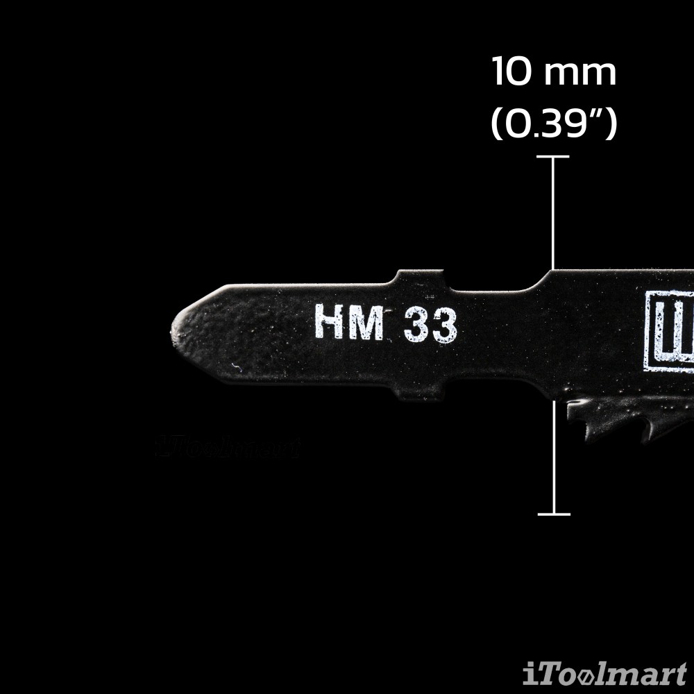 ใบเลื่อยจิ๊กซอตัดไฟเบอร์กลาส WILPU HM 33 < 65 mm ชุด 2 ใบ