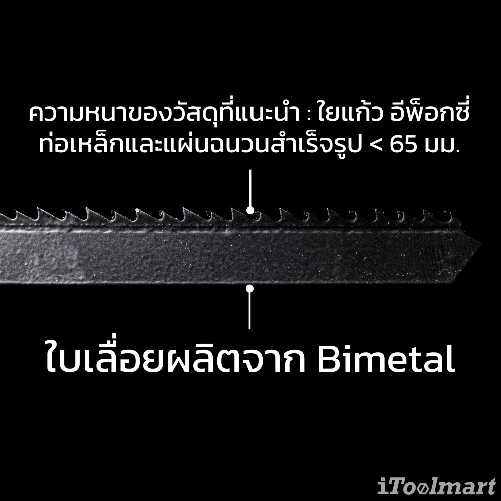 ใบเลื่อยจิ๊กซอตัดไฟเบอร์กลาส WILPU HM 33 < 65 mm ชุด 2 ใบ