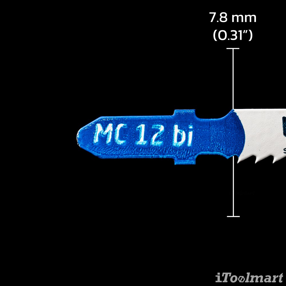 ใบเลื่อยจิ๊กซอ ตัดพลาสติก WILPU MC 12 bi Clean cut 3-20 mm ชุด 5 ใบ