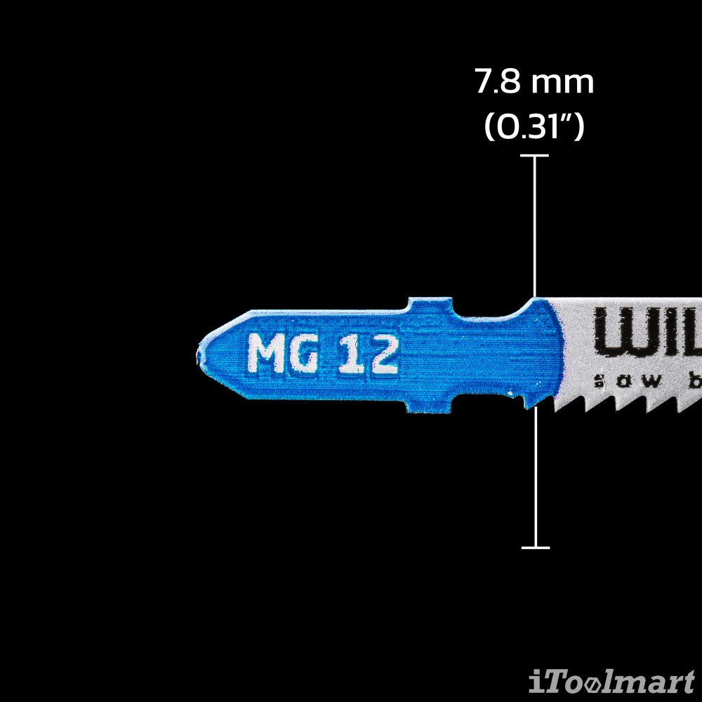 ใบเลื่อยจิ๊กซอตัดเหล็ก WILPU MG 12  2.5-6 mm ชุด 2 ใบ