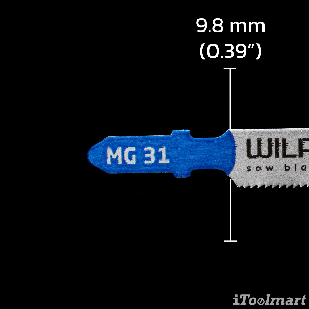 ใบเลื่อยจิ๊กซอตัดเหล็ก ยาว WILPU MG 31 sandwich panels 1-3 mm-80 mm ชุด 2 ใบ