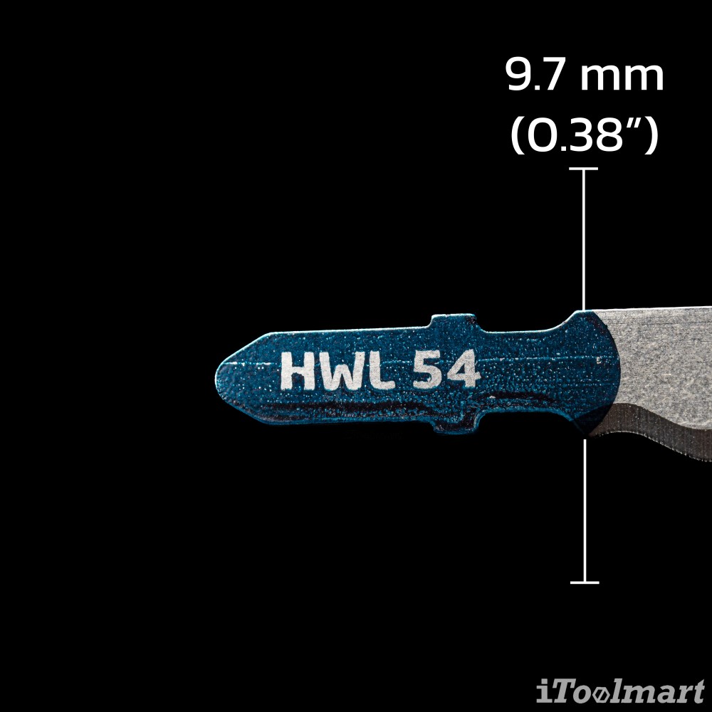 ใบเลื่อยจิ๊กซอตัดวัสดุนุ่ม WILPU HWL 54 1-120 mm ชุด 5 ใบ