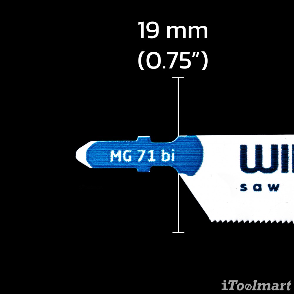 ใบเลื่อยจิ๊กซอตัดไฟเบอร์กลาส WILPU MG 71 bi < 65 mm ชุด 3 ใบ