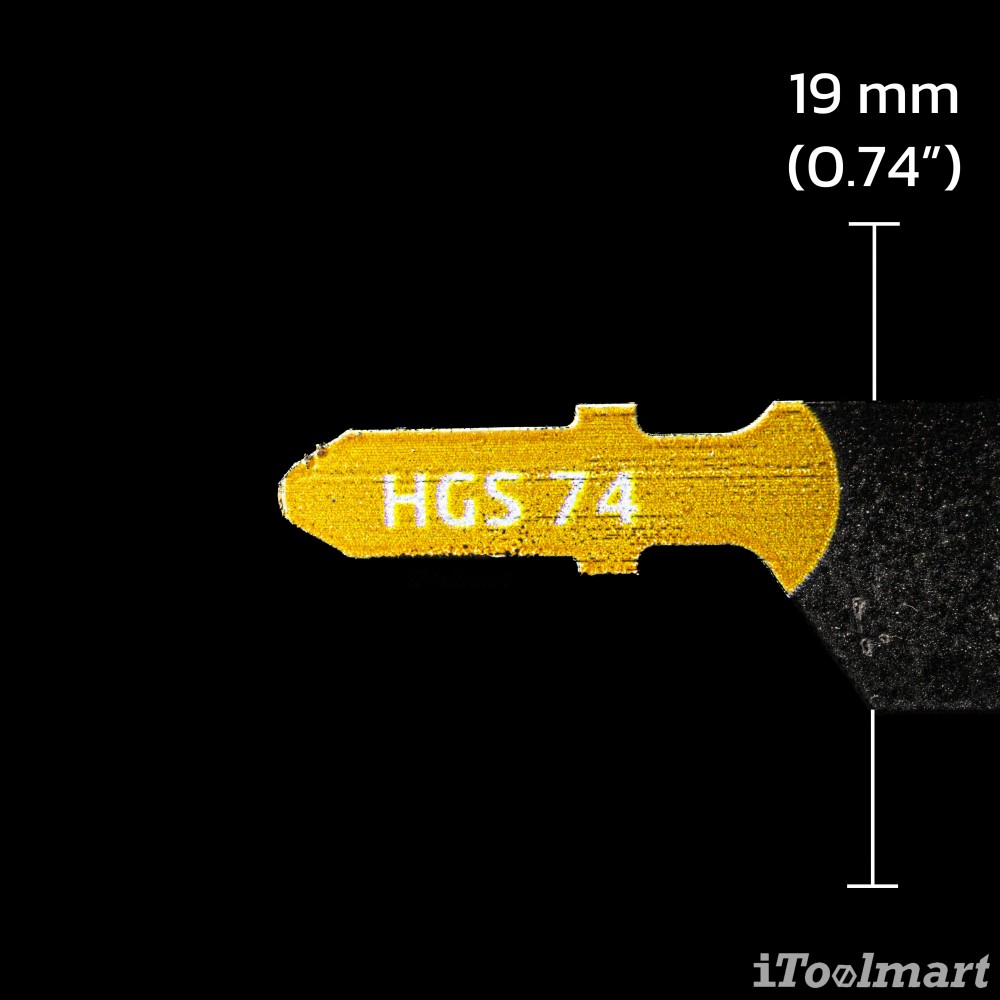 ใบเลื่อยจิ๊กซอตัดไม้ ยาว WILPU HGS 74 fast cut straight cut angular accurate cut 5-160 mm ชุด 3 ใบ