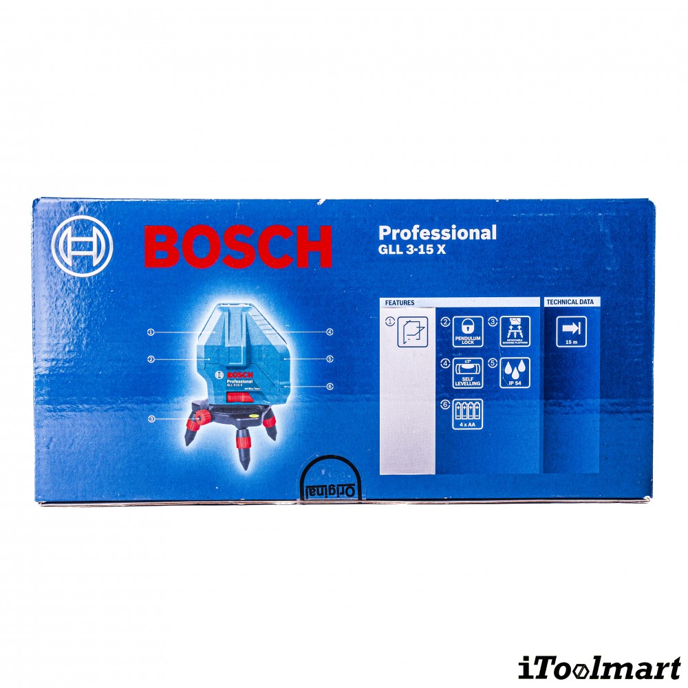 เลเซอร์แบบเส้น BOSCH รุ่น GLL 3-15 X Professional