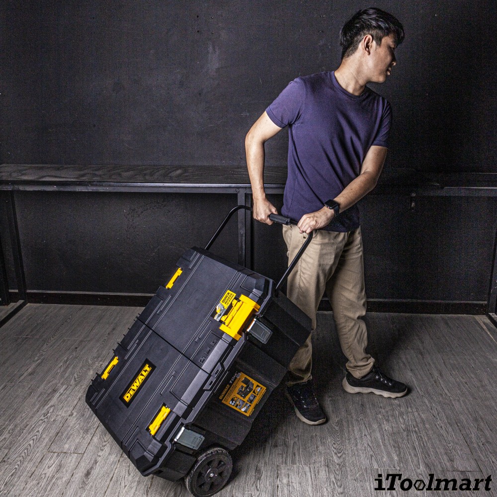 ชุดกล่องรถเข็น DEWALT DWST17871-1 TSTAK ขนาด 30 แกลลอน