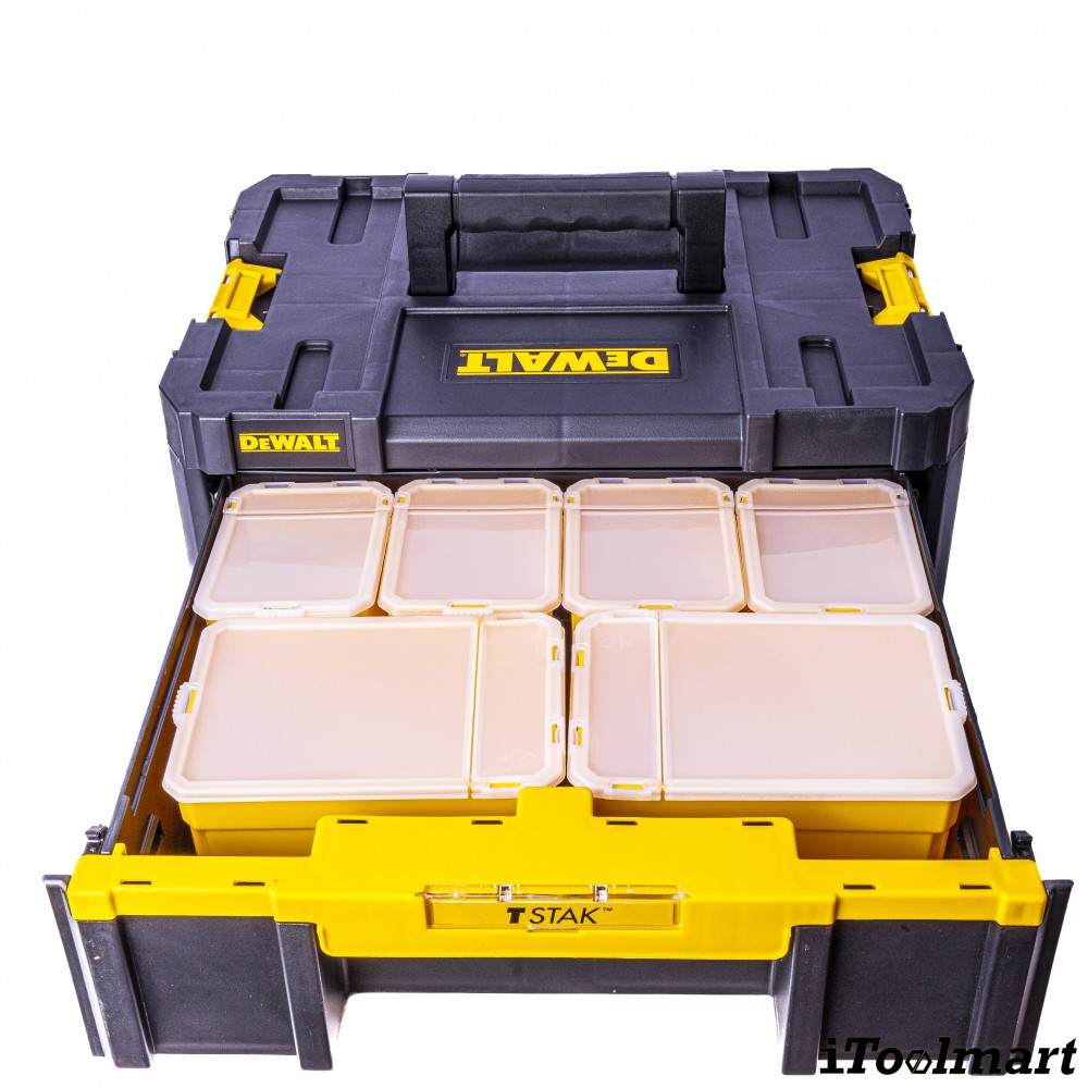 กล่องเครื่องมือช่าง DEWALT DWST1-70705 แบบลิ้นชัก พร้อมกล่องอุปกรณ์ 6 ใบ
