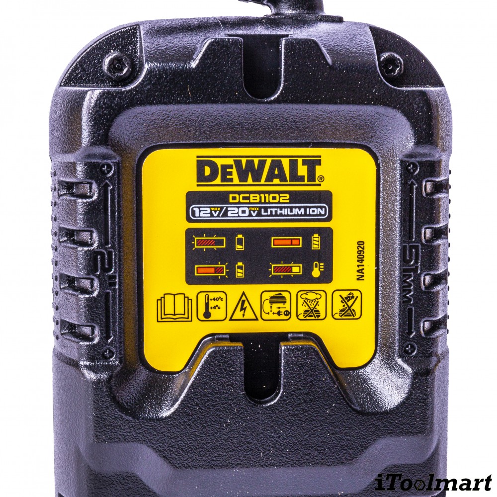 แท่นชาร์จแบตเตอรี่ Dewalt DCB1102 (10.8 - 20V.)
