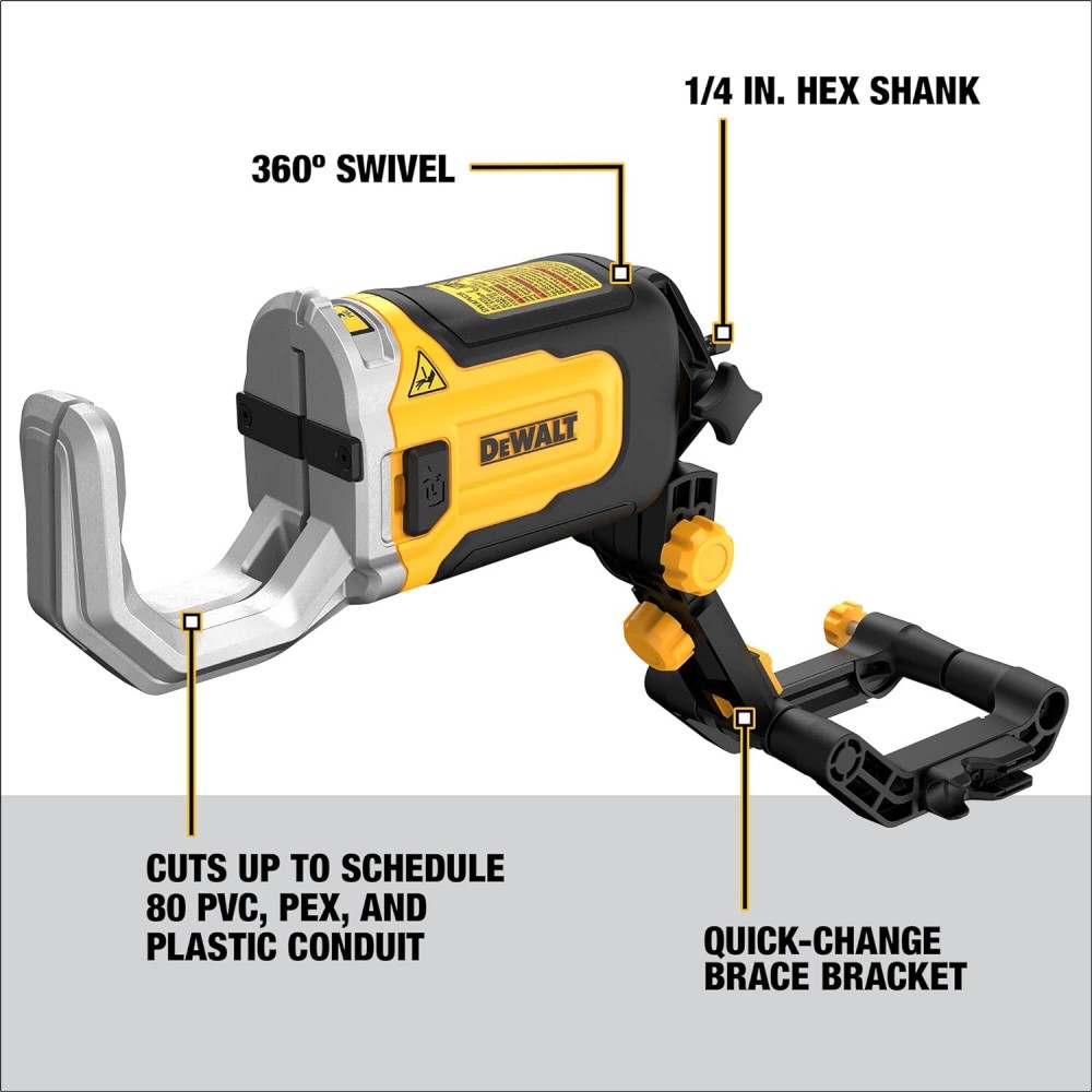 Dewalt DWAPVCIR IMPACT CONNECT™ PVC/PEX Pipe Cutter Attachment