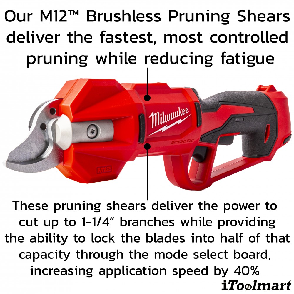 Milwaukee Cordless Pruning Shears 12V. BLPRS-0 (Body only)