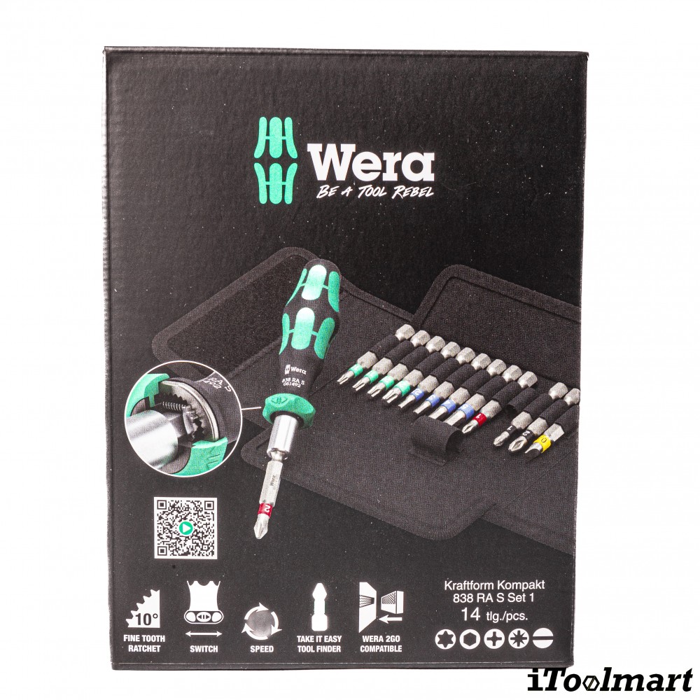 Wera Kraftform Kompakt 838 RA S Set 1, 14 pieces 05051060001