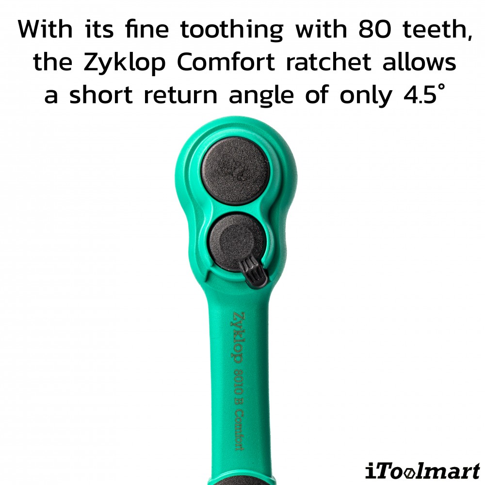 ชุดประแจ Wera 8100 SB 12 Zyklop Comfort Ratchet Set ขนาด 3/8 นิ้ว 05005530001 ชุด 16 ชิ้น