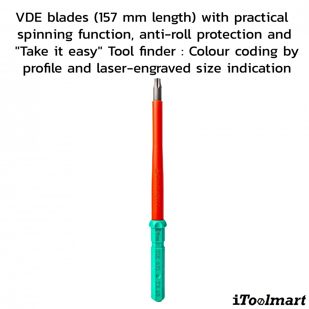 Wera Kraftform Kompakt VDE 17 Universal 1 Tool finder, 17 pieces 05006611001