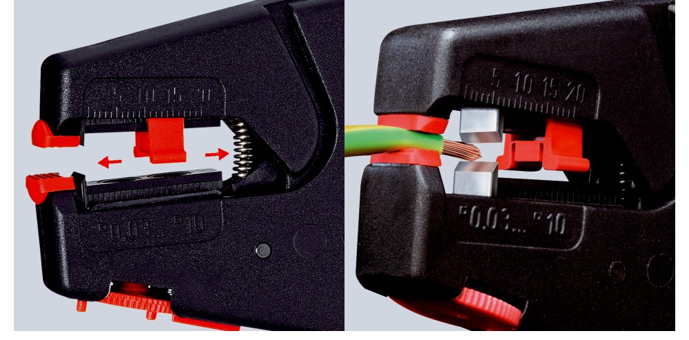 เครื่องปอกสายไฟ KNIPEX 12 40 200 SB Mini Wire Stripper