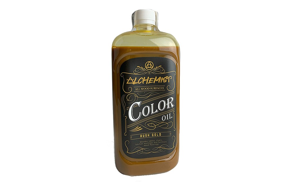 น้ำยารักษาเนื้อไม้ ALCHEMIST Rush Glod สี เหลืองทอง ขนาด 850 ML