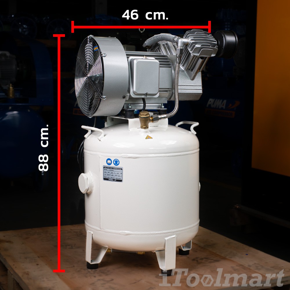 ปั๊มลม PUMA Oil Less รุ่น OF-2550V 2.5HP ถัง 50 ลิตร