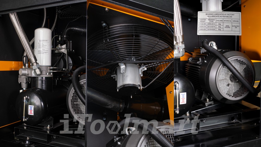 ปั๊มลมสกรู TIGER TSC-50BR มอเตอร์ 50 แรงม้า 37 กิโลวัตต์