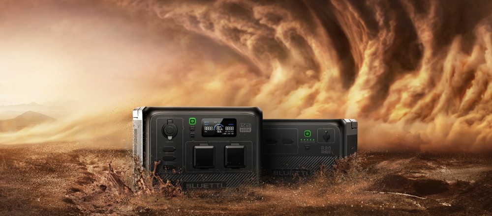ชุดเครื่องปั่นไฟ พาวเวอร์บ๊อก BLUETTI AC60P+B80 Portable Power Station