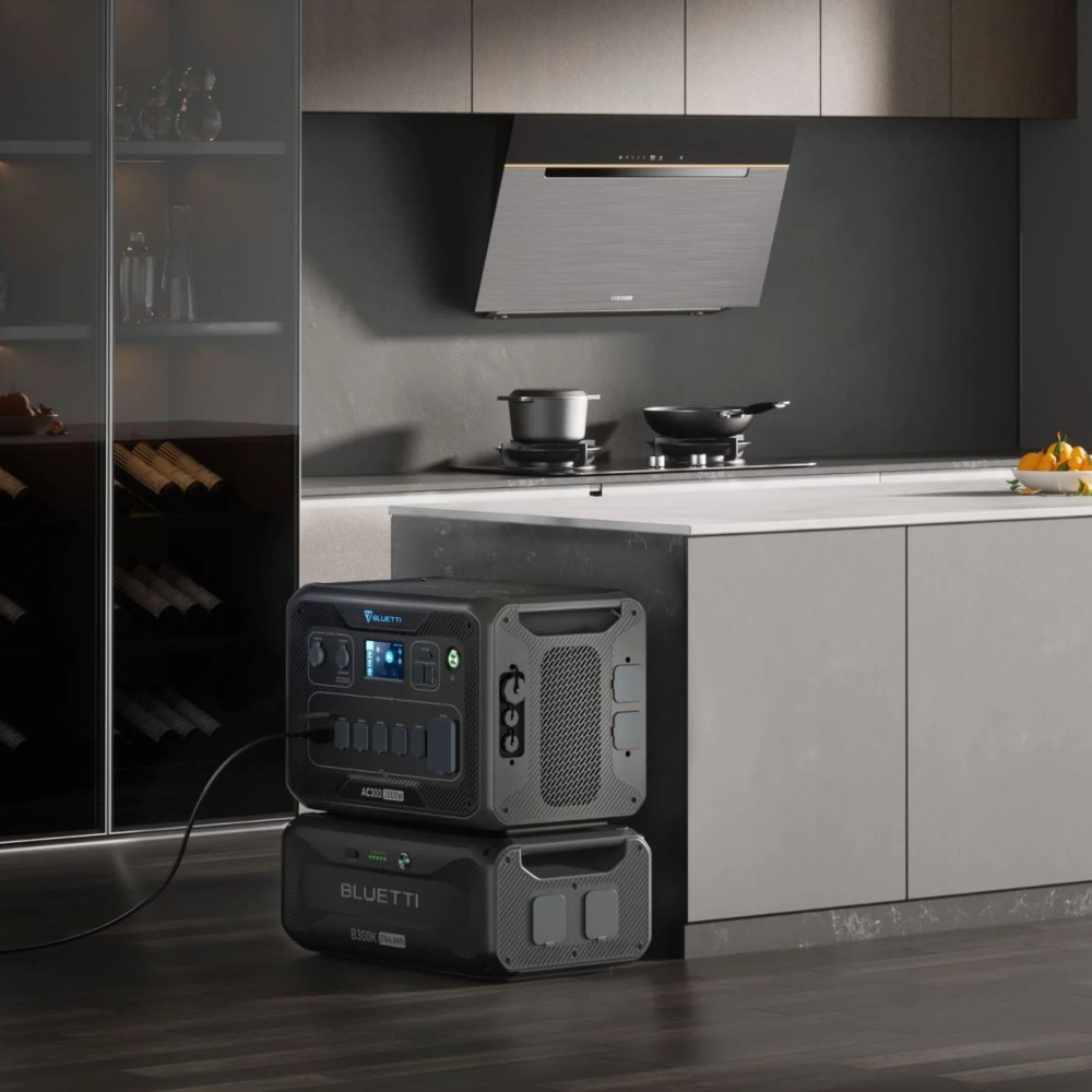 ชุดเครื่องปั่นไฟ พาวเวอร์บ๊อก BLUETTI AC300+B300K Home Battery Backup
