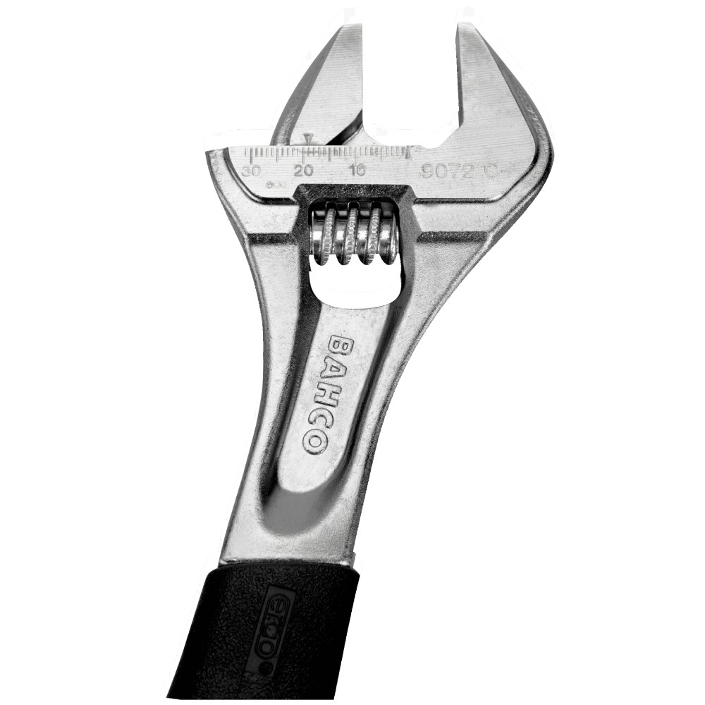 ประแจเลื่อน BAHCO 90C Series ขนาด 6 - 12 นิ้ว ชุบโครเมียม ด้ามจับหุ้มด้วย Thermoplastic Elastomer