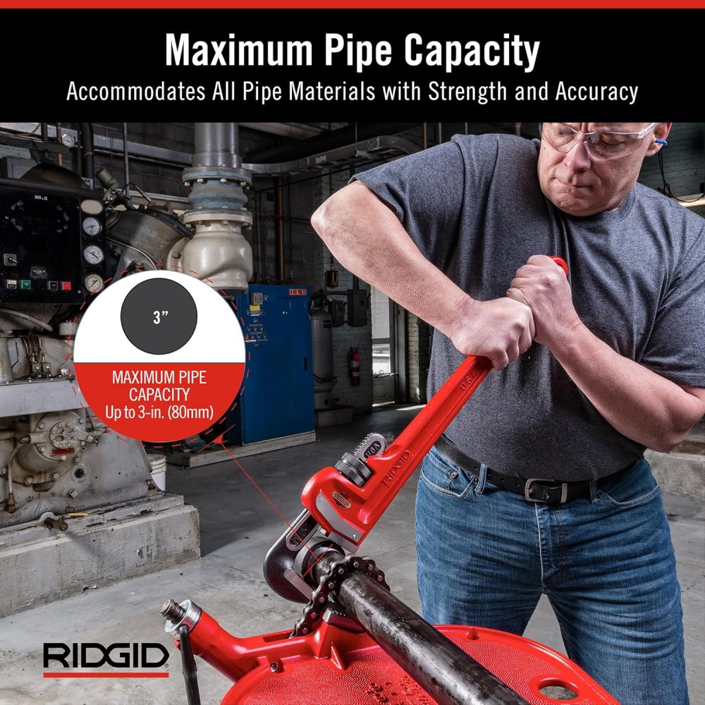 ประแจจับท่อ ปากตรง RIDGID 31030 ขนาด 24 นิ้ว (จับท่อสูงสุด 3 นิ้ว)