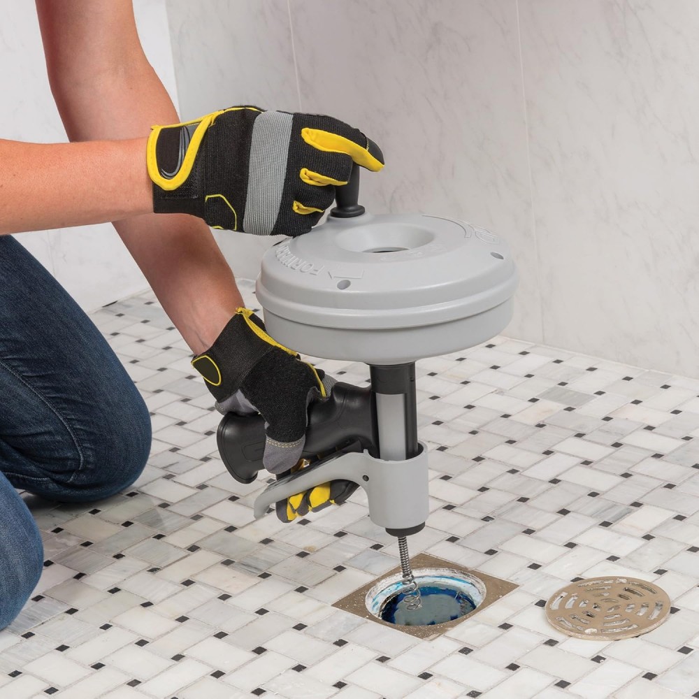 เครื่องล้างท่อแบบมือถือ RIDGID 57038 KWIK SPIN+™ ขนาด 3/4 - 1.1/2 นิ้ว ความยาวสายเคเบิล 25 ฟุต