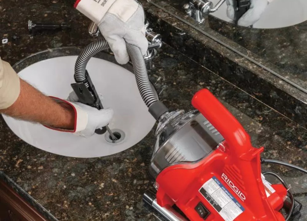 เครื่องล้างท่อ RIDGID 59138 PowerClear™ R7 ขนาด 3/4 - 1.1/2 นิ้ว ความยาวสายเคเบิล 30 ฟุต