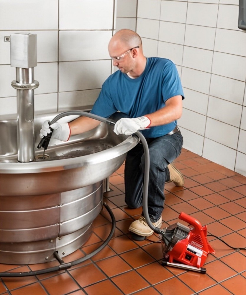 เครื่องล้างท่อ RIDGID 59138 PowerClear™ R7 ขนาด 3/4 - 1.1/2 นิ้ว ความยาวสายเคเบิล 30 ฟุต