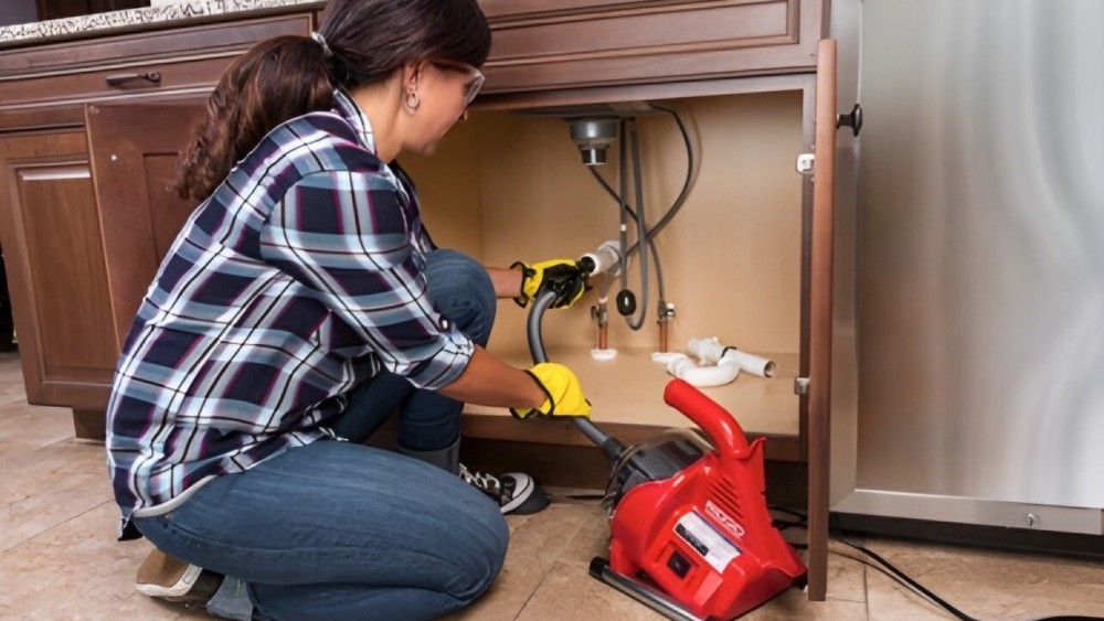 เครื่องล้างท่อ RIDGID 59138 PowerClear™ R7 ขนาด 3/4 - 1.1/2 นิ้ว ความยาวสายเคเบิล 30 ฟุต