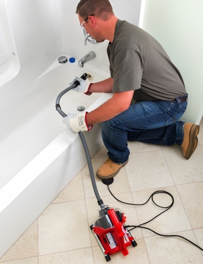 เครื่องล้างท่อ RIDGID 59138 PowerClear™ R7 ขนาด 3/4 - 1.1/2 นิ้ว ความยาวสายเคเบิล 30 ฟุต