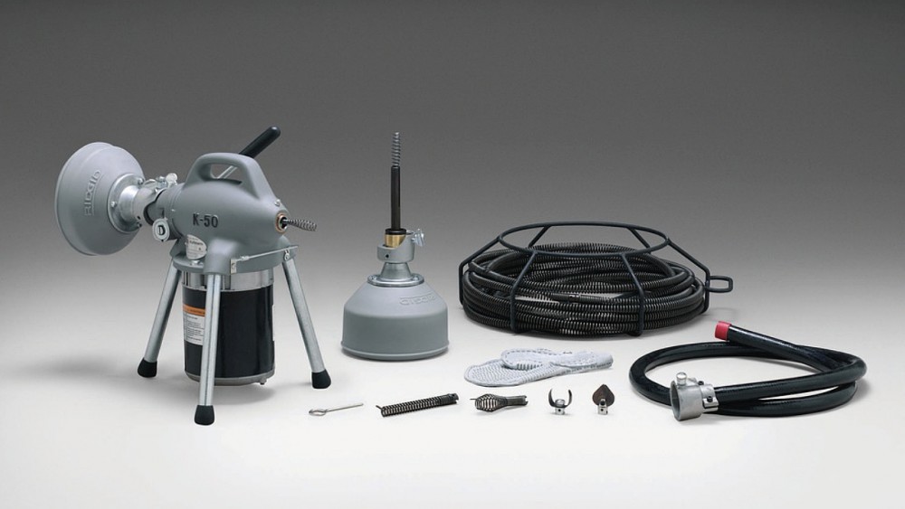 เครื่องล้างท่อ RIDGID K-50-8 (76495) ขนาด 3/4 - 4 นิ้ว ล้างได้ไกลถึง 30 เมตร
