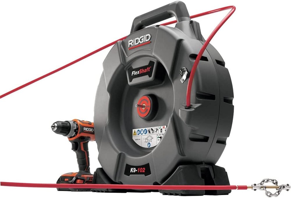 เครื่องล้างท่อ RIDGID FlexShaft K9-102 (64268) ขนาดการใช้งาน 1.1/4 - 2 นิ้ว