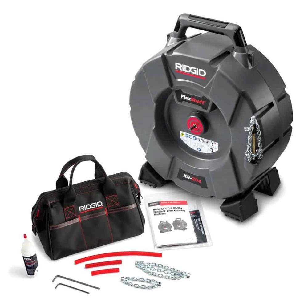 เครื่องล้างท่อ RIDGID FlexShaft K9-204 (64278) ขนาดการใช้งาน 2 - 4 นิ้ว