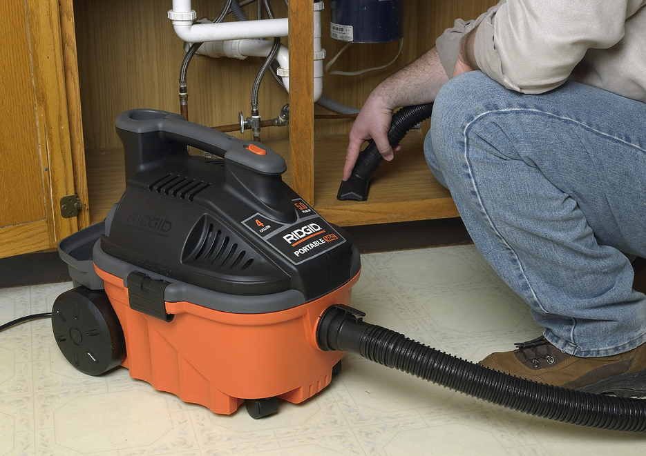 เครื่องดูดฝุ่น-ดูดน้ำ RIDGID WD4070EX (31658) ขนาด 4 แกลลอน ความจุ 15 ลิตร
