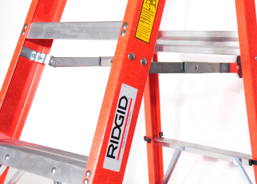 บันไดไฟเบอร์กลาส RIDGID RL-FGS8 (76697) ขนาด 8 ฟุต ทนต่อกระแสไฟฟ้าสูง 25,000 โวลต์