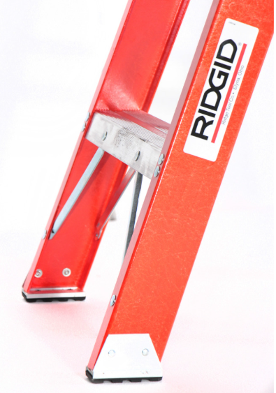บันไดไฟเบอร์กลาส RIDGID RL-FGS8 (76697) ขนาด 8 ฟุต ทนต่อกระแสไฟฟ้าสูง 25,000 โวลต์