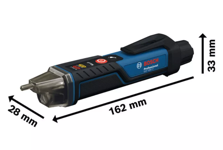 ปากกาวัดไฟ แบบไม่สัมผัสแรงดัน BOSCH GVD 1000-17 Professional 1000V