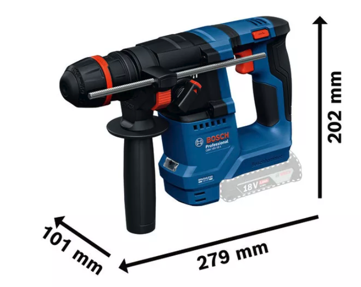 สว่านโรตารี่ไร้สาย BOSCH GBH 18V-18 X Professional ระบบ ONECHUCK (ตัวเปล่า)
