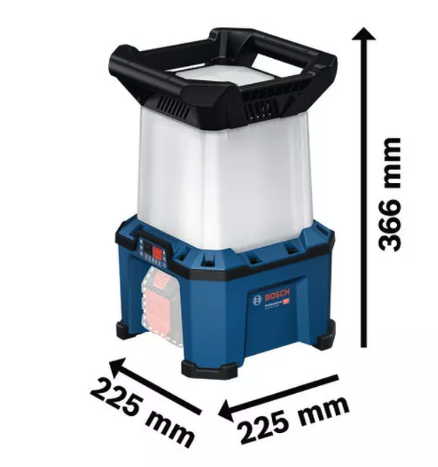 ไฟส่องสว่างไร้สาย BOSCH GLA 18VH-7500 Professional ความสวาสงสูงสุด 7500 ลูเมน (ตัวเปล่า)