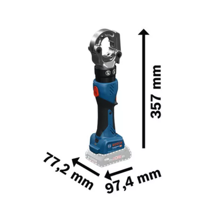 เครื่องย้ำสายไฟไร้สาย BOSCH GPH 18V-60 Professional ระบบไฮดรอลิค แรงย้ำสูงสุด 60 kN (ตัวเปล่า)