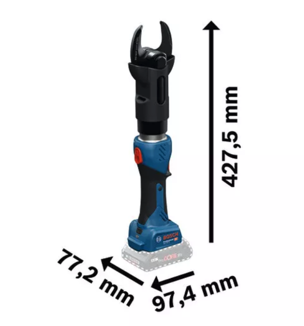 เครื่องตัดสายไฟไร้สาย BOSCH GKH 18V-50 Professional ระบบไฮดรอลิค แรงตัดสูงสุด 50 kN (ตัวเปล่า)