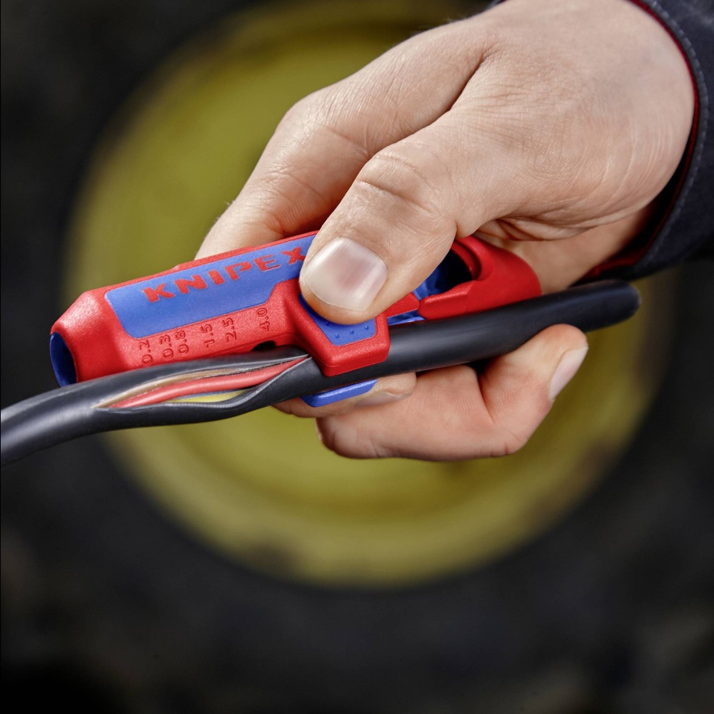 เครื่องปอกสายไฟ สายเคเบิล KNIPEX 16 95 03 SB ErgoStrip® PV สำหรับงานโซลาร์เซลล์