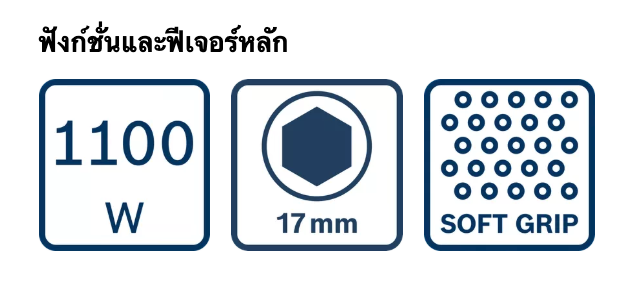 เครื่องสกัดคอนกรีต BOSCH GSH 5 HX Professional ระบบ Hex