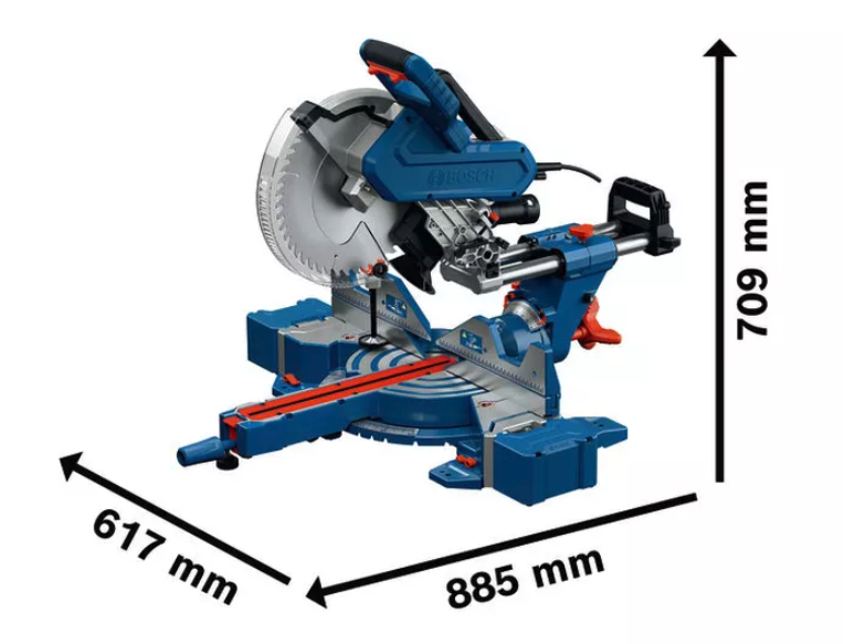 แท่นตัดองศา BOSCH GCM 340-305 D Professional กำลังไฟ 1800 วัตต์ ขนาด 305 มม.