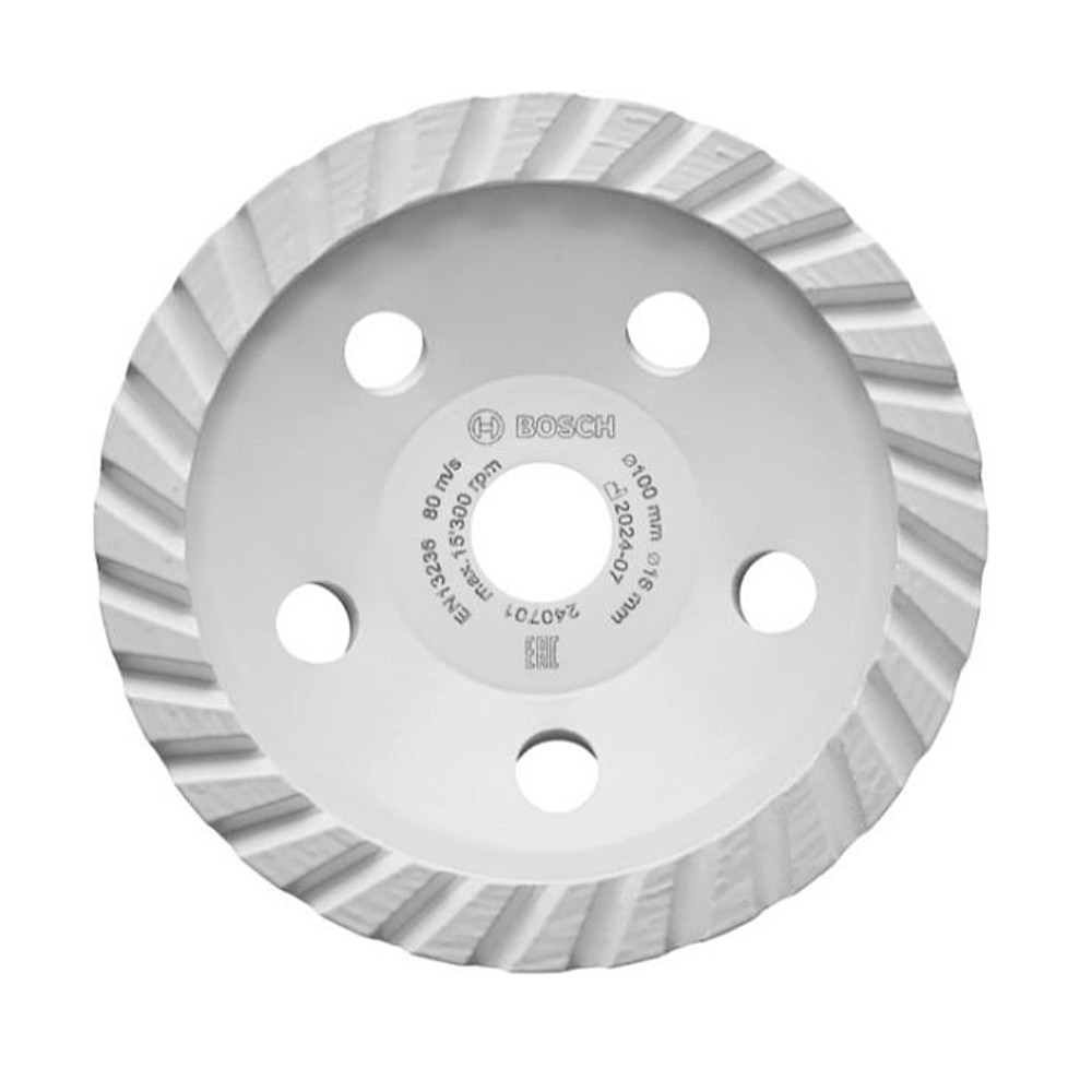 ถ้วยขัดเพชร BOSCH Multi Material Turbo ขนาด 4 นิ้ว (100 x 16 x 5 mm.)