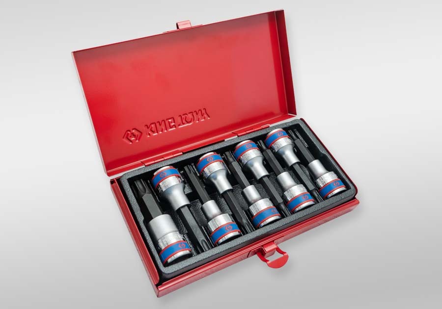 ชุดลูกบล็อก KINGTONY 4119PR DR. Torx Head Bit Socket Set ขนาด 1/2 นิ้ว (9 ชิ้น)