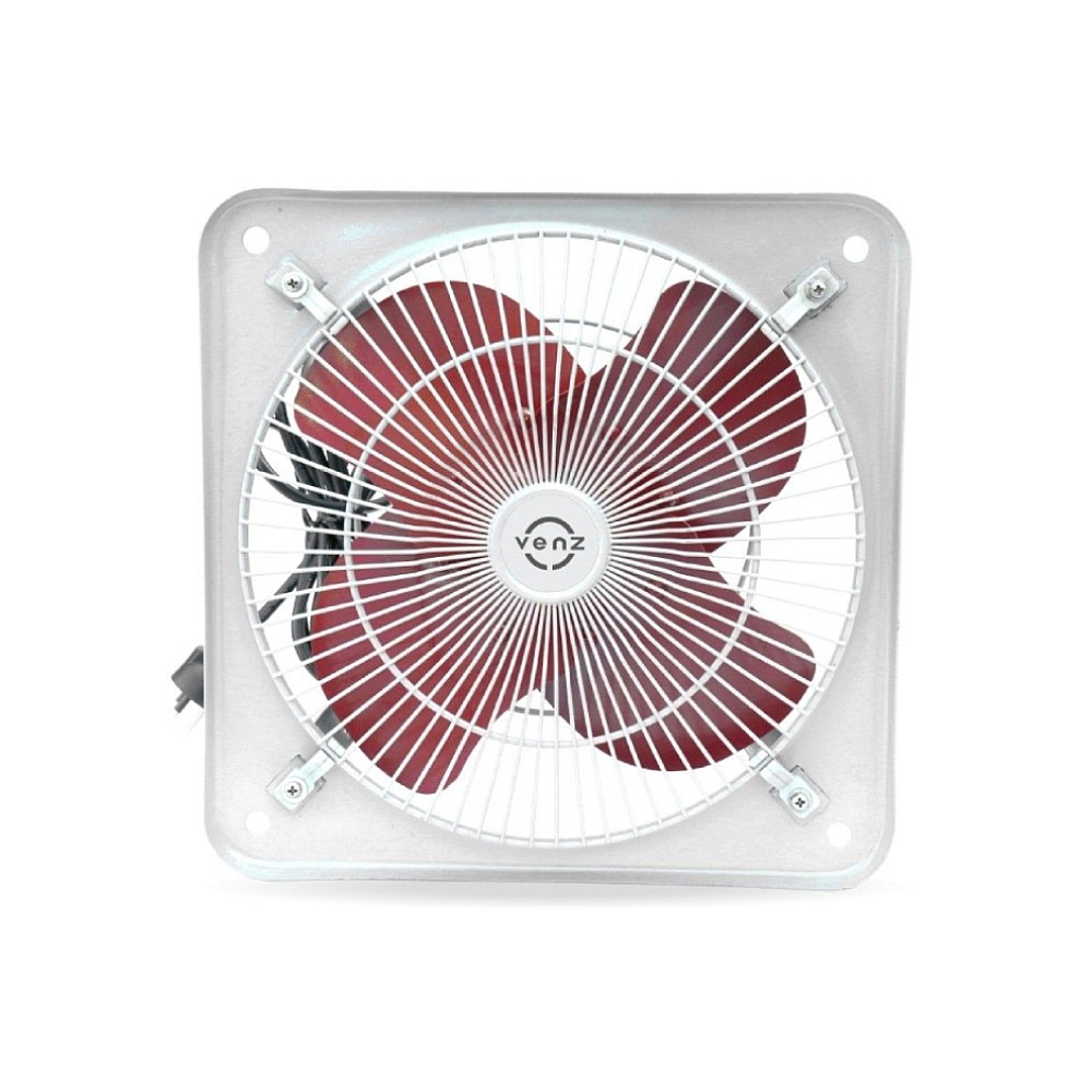 พัดลมอุตสาหกรรม VENZ IF-12 F ใบหมุนกลับ TIS ขนาด 12 นิ้ว ใบสีแดง