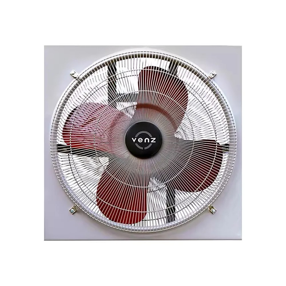 พัดลมอุตสาหกรรม VENZ IF-16 F-B ใบหมุนกลับ TIS ขนาด 16 นิ้ว ใบสีแดง