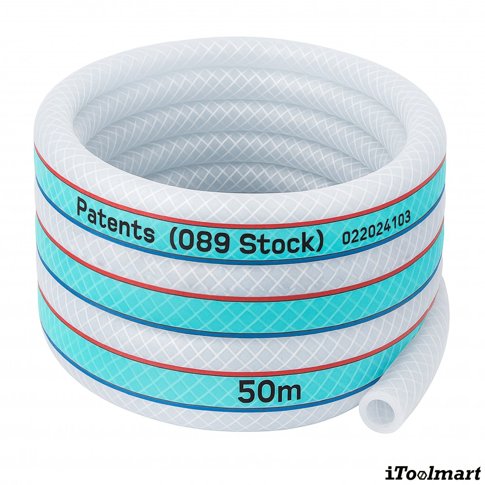 สายยาง PVC  TOYOX HTR 25 สายอเนกประสงค์ด้ายโพลีเอสเตอร์ถักโค้งงอได้สูง ขนาด 1 นิ้ว ม้วน 50 เมตร