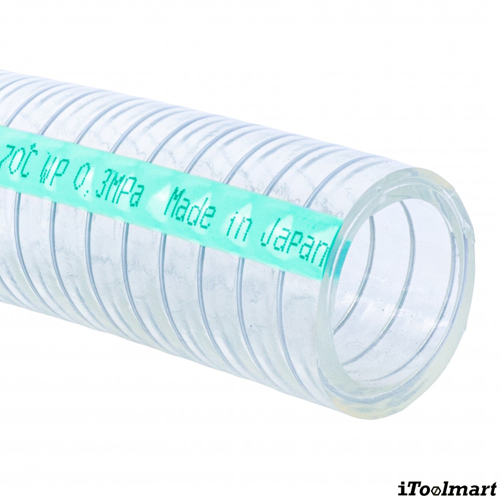 สายยางฟู้ดเกรด PVC TOYOX TFS 63 สายดูดอาหารอเนกประสงค์ลวดสปริง ขนาด 2 1 2 นิ้ว 1 เมตร